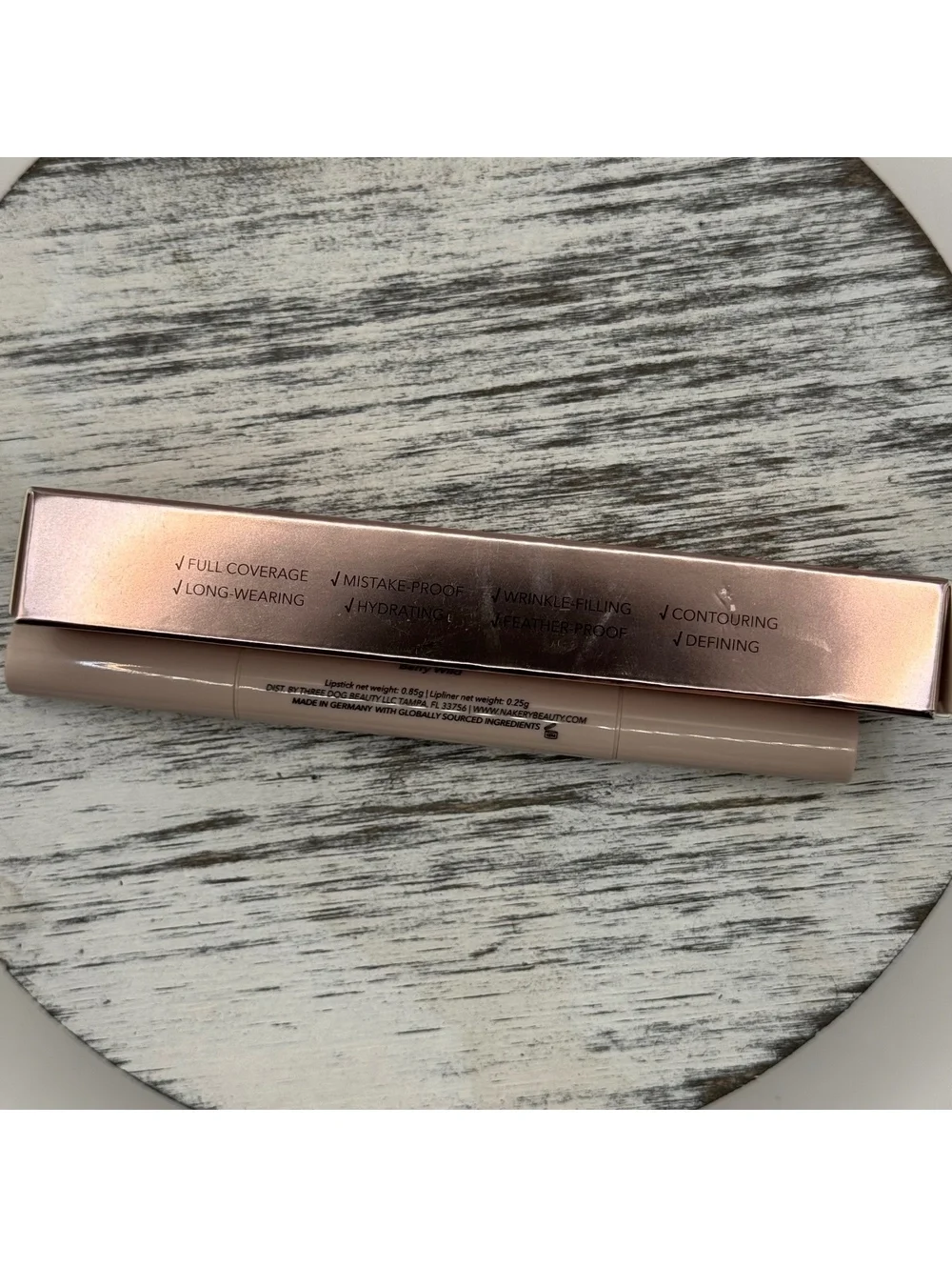 Nakery Beauty PLUMParadise Lip Peptide Color Drench BERRY WILD Lipstick + Liner